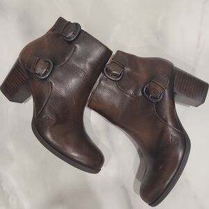 Born Dark Brown Ankle Booties